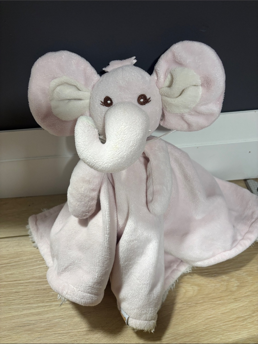 Piccolo Bambino pink elephant security blanket